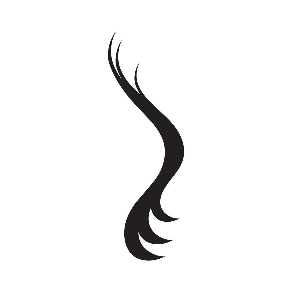 magnifique cheveux vague abstrait logo design.logo pour entreprise, salon, beauté, coiffeur, se soucier. vecteur