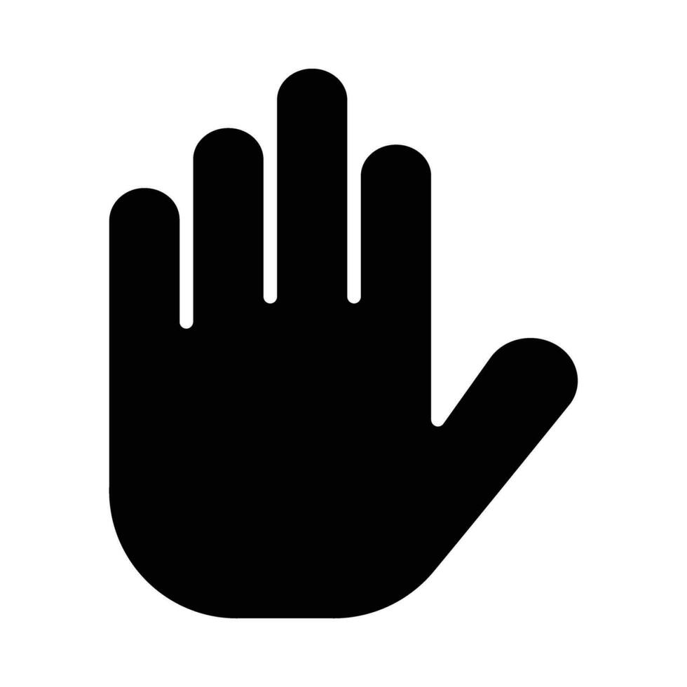 main vecteur glyphe icône pour personnel et commercial utiliser.