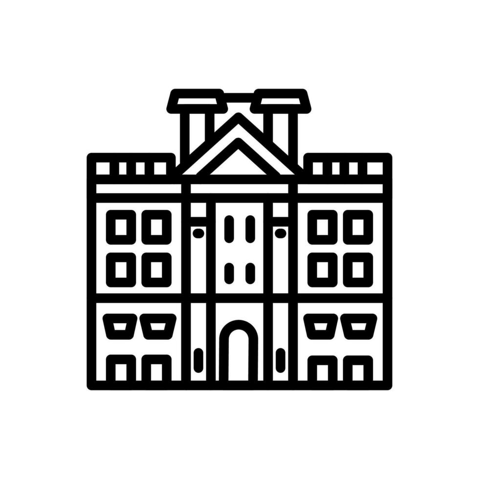 Buckingham palais icône dans vecteur. illustration vecteur