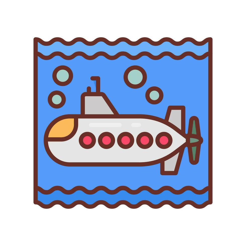 sous-marin icône dans vecteur. illustration vecteur
