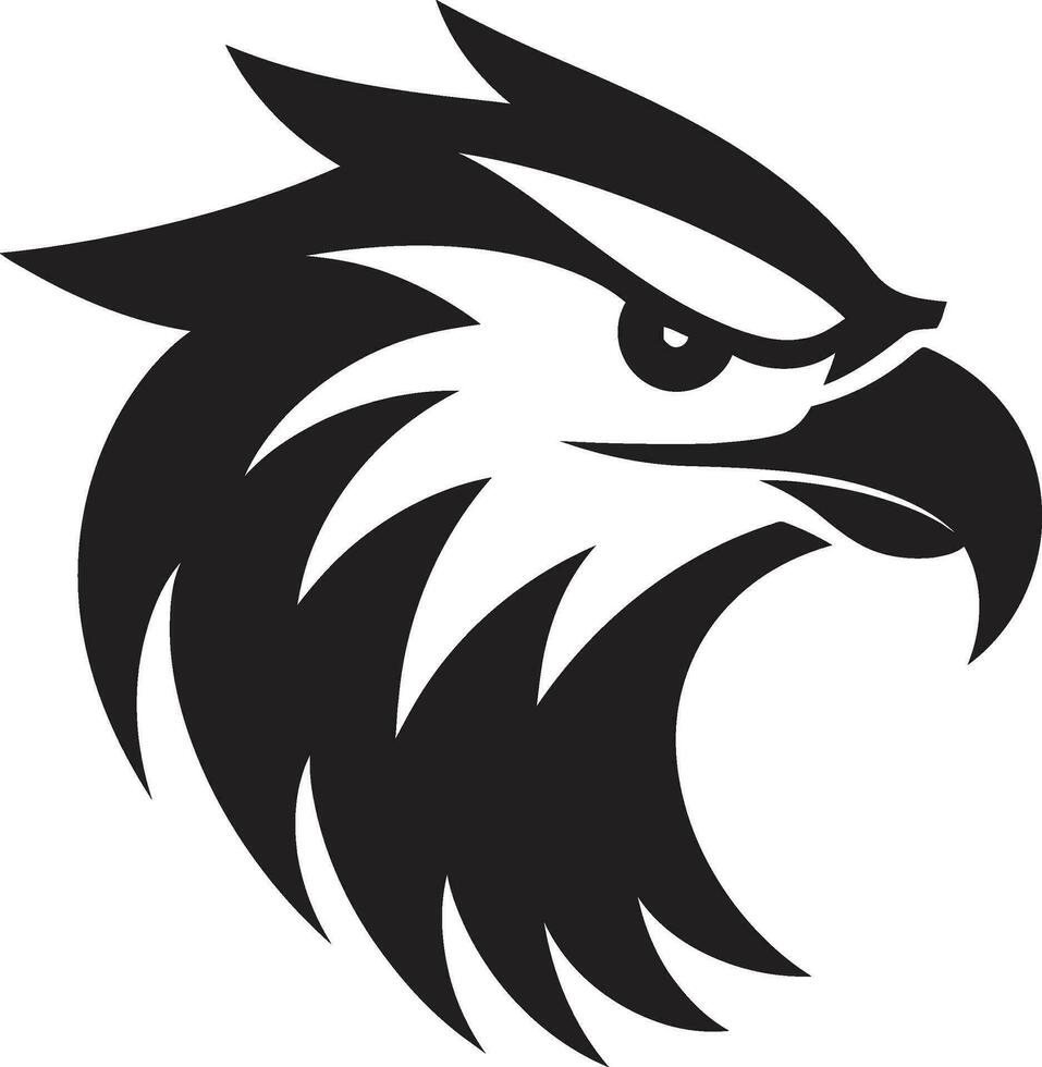 aigles la grâce noir logo emblème royal oiseau vecteur icône dans noir