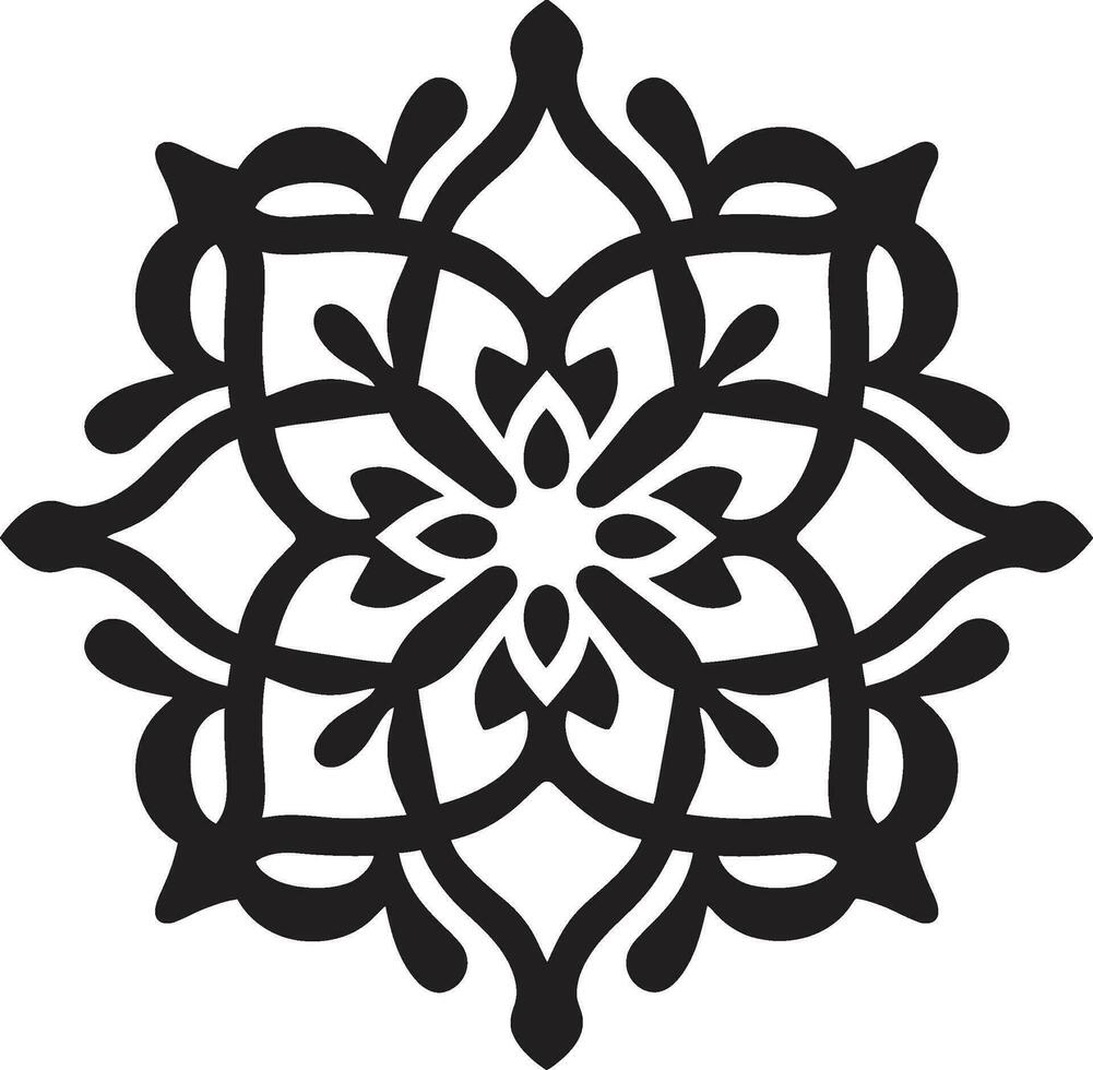 exquis géométrique motifs arabe logo dans noir arabe trésors dévoilé floral carrelage vecteur