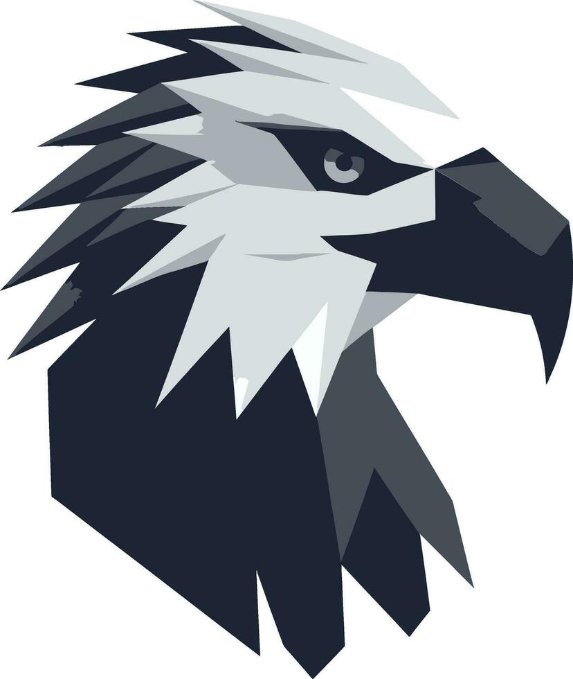 symbole de vol noir Aigle vecteur emblème monarque de le ciels noir logo avec Aigle icône