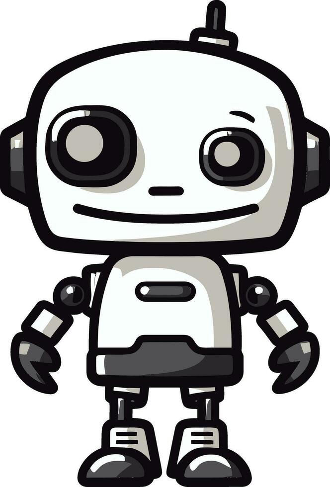 spectral bot copain une mini vecteur symbole ombragé sentinelle une élégant robot logo conception