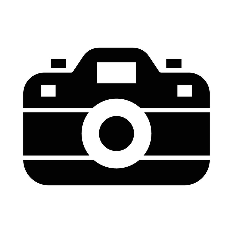 caméra vecteur glyphe icône pour personnel et commercial utiliser.