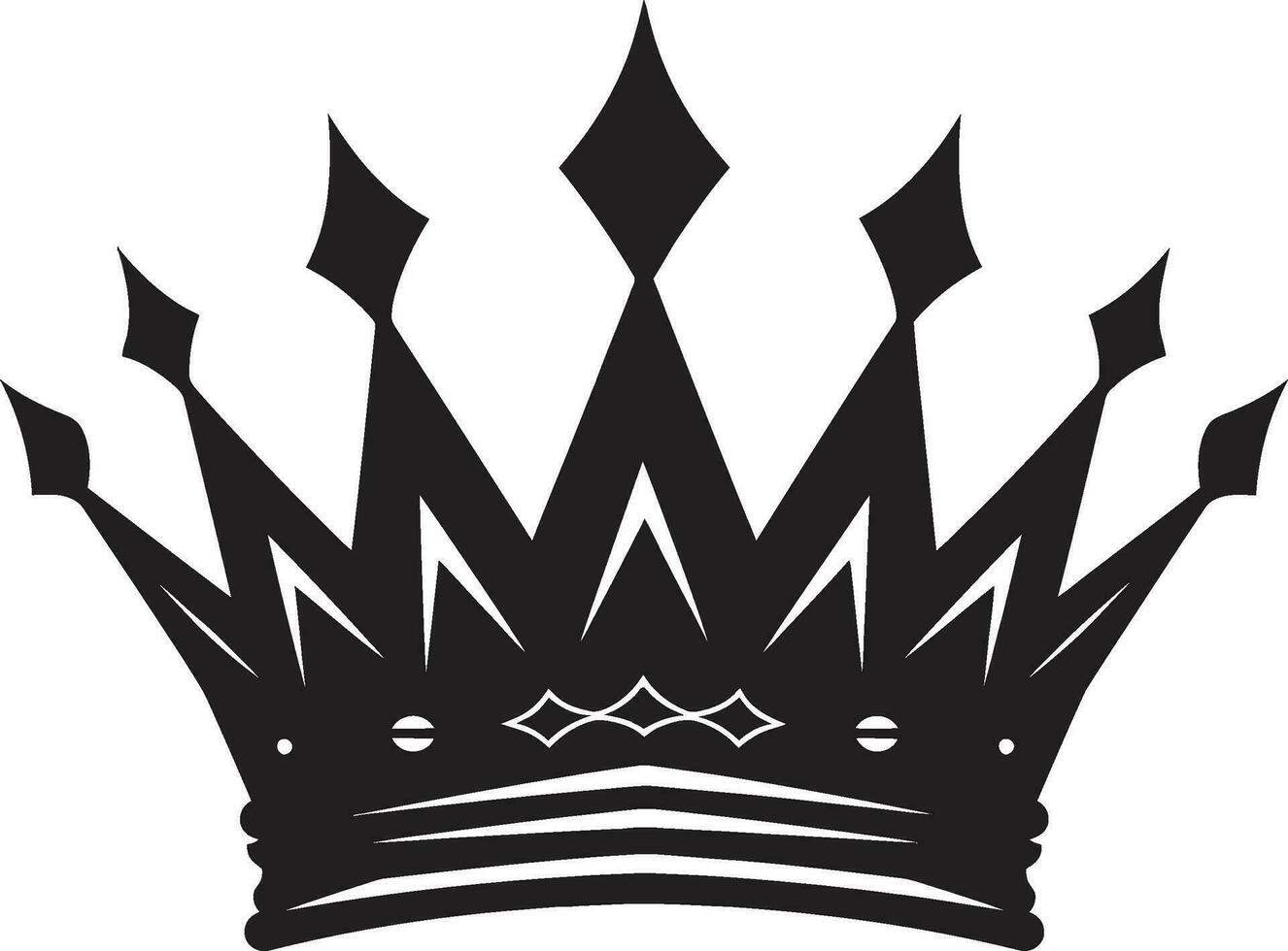couronne de excellence noir logo avec icône noir et royal couronne vecteur symbole