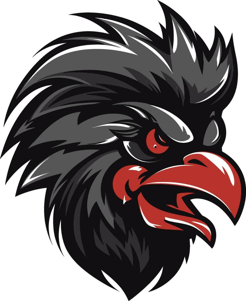 vecteur coq logo avec intemporel charme noir coq symbole avec contemporain coiffant