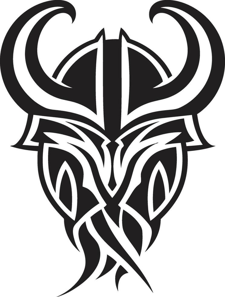 viking vertu une symbole de courage et honneur épée de le Nord une noir vecteur viking logo