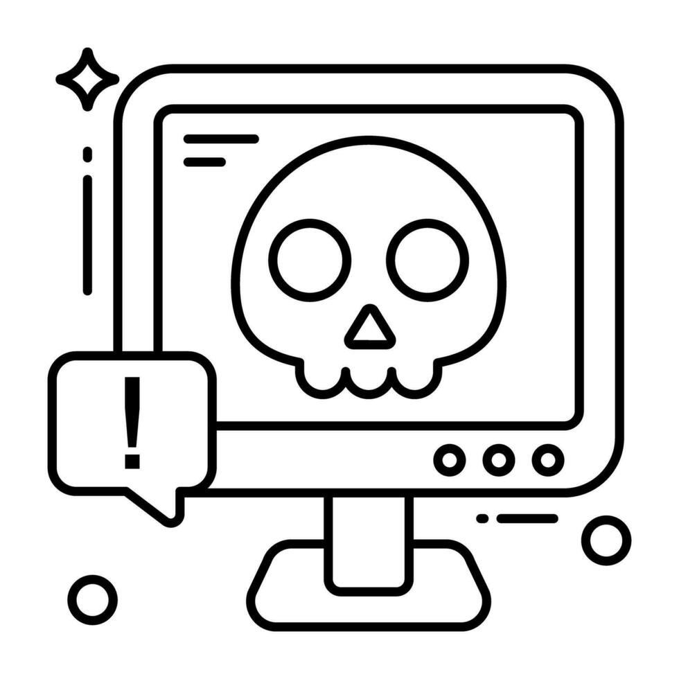 icône du design moderne du piratage du système vecteur