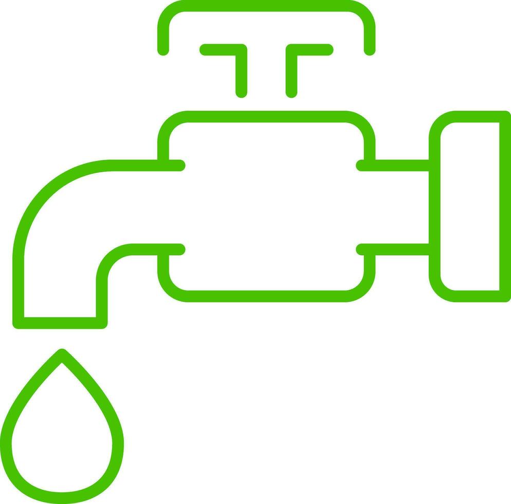 réduire l'eau ligne icône illustration vecteur