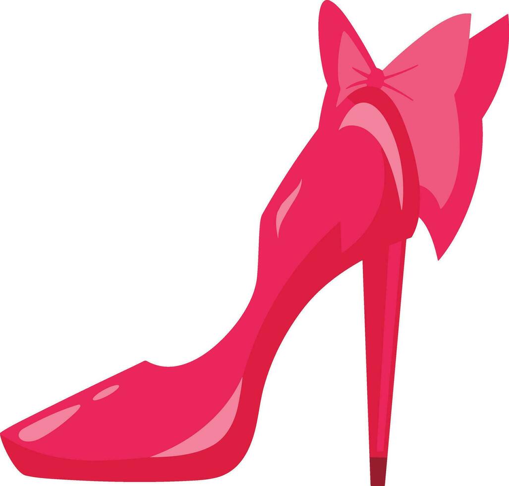 haute talons des chaussures vecteur icône. rempli plat signe pour mobile concept et la toile conception. femmes chaussure glyphe icône. symbole, logo illustration. vecteur graphique, avec rose haute talons