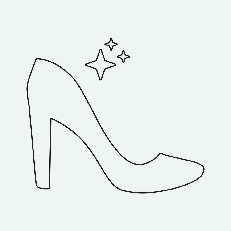 haute talons des chaussures vecteur icône. rempli plat signe pour mobile concept et la toile conception. femmes chaussure glyphe icône. symbole, logo illustration