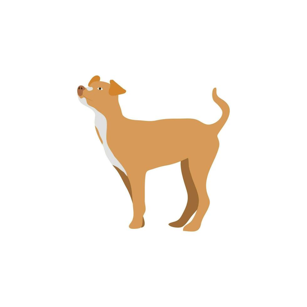 chien icône dans plat Couleur style. animal de compagnie animal vecteur illustration sur blanc isolé Contexte