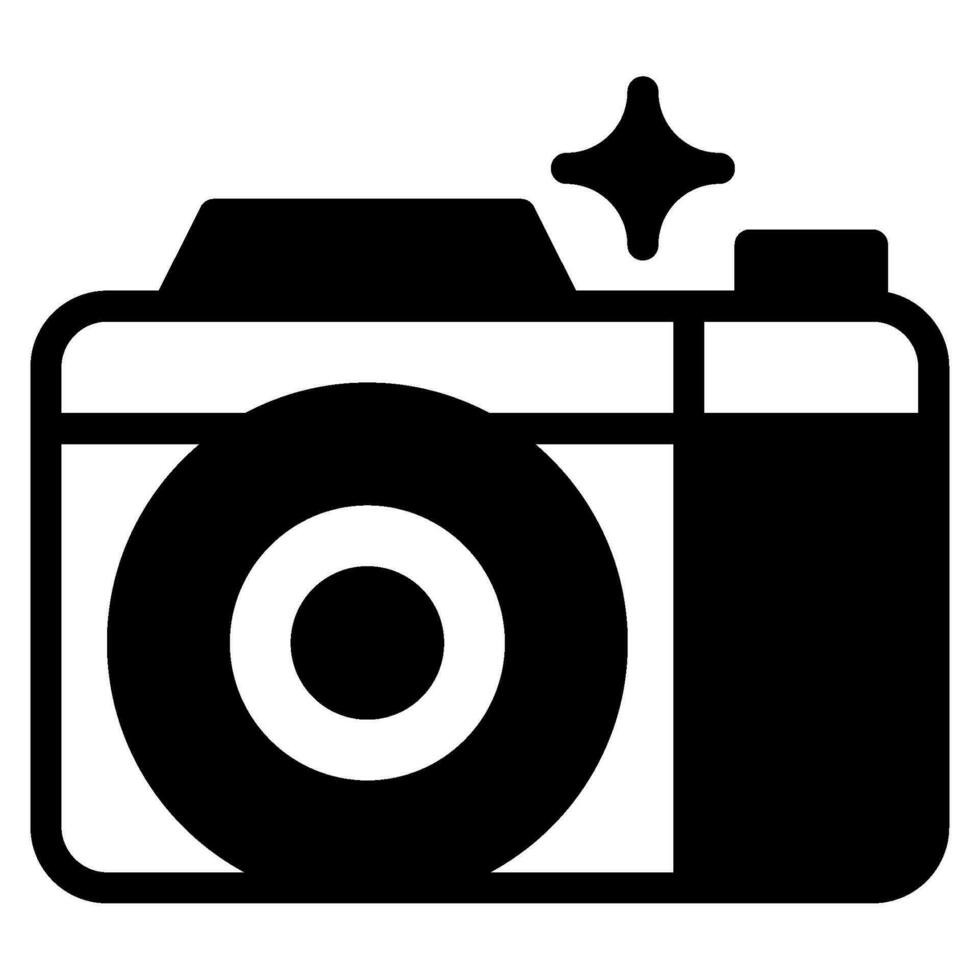 caméra icône pour la toile, uiux, infographie, etc vecteur