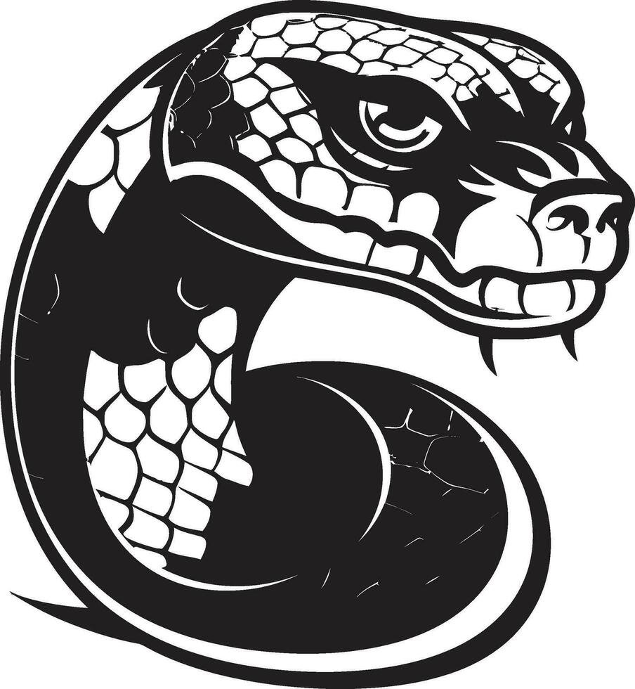 pythons artistique périple vecteur illustration basiques création vecteur art de rayure avec python