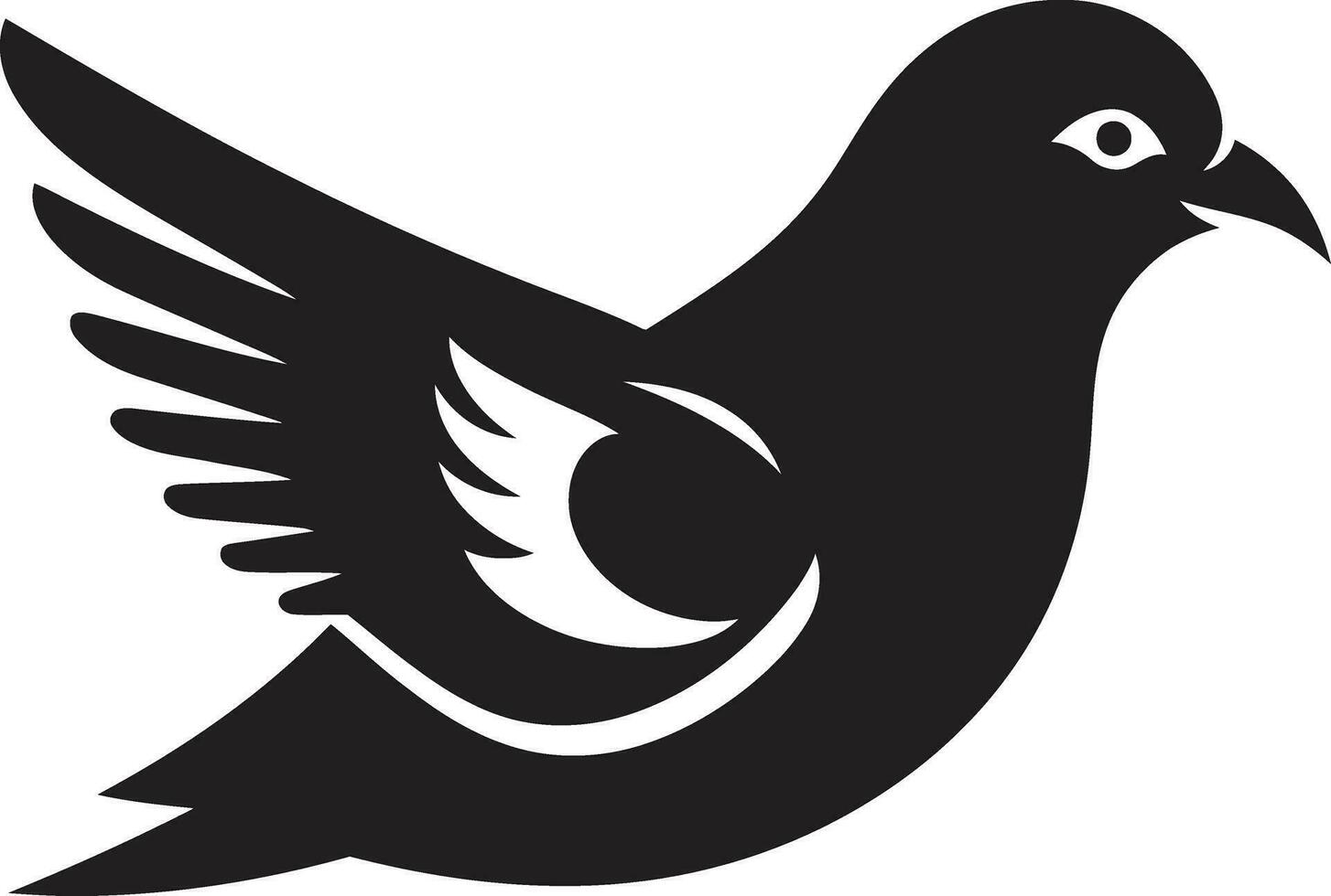 apaisant Pigeon vecteurs art à calme et inspirer Pigeon ailes dévoilé vecteur art célébrer le art de vol