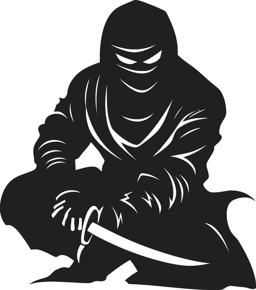 le subtil Puissance de ninja vecteurs numérique la maîtrise ninja vecteur illustration