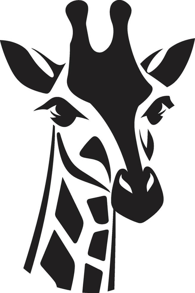 étourdissant girafe portraits dans vecteur forme faune merveilles girafe vecteur des illustrations