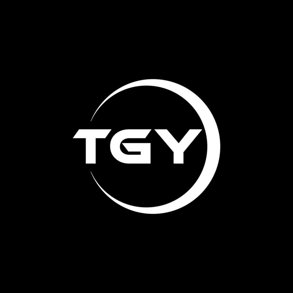 tgy lettre logo conception, inspiration pour une unique identité. moderne élégance et Créatif conception. filigrane votre Succès avec le frappant cette logo. vecteur