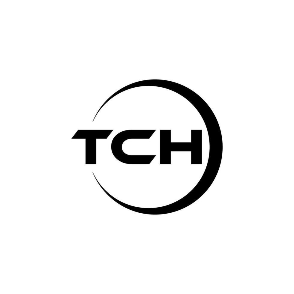 tch lettre logo conception, inspiration pour une unique identité. moderne élégance et Créatif conception. filigrane votre Succès avec le frappant cette logo. vecteur