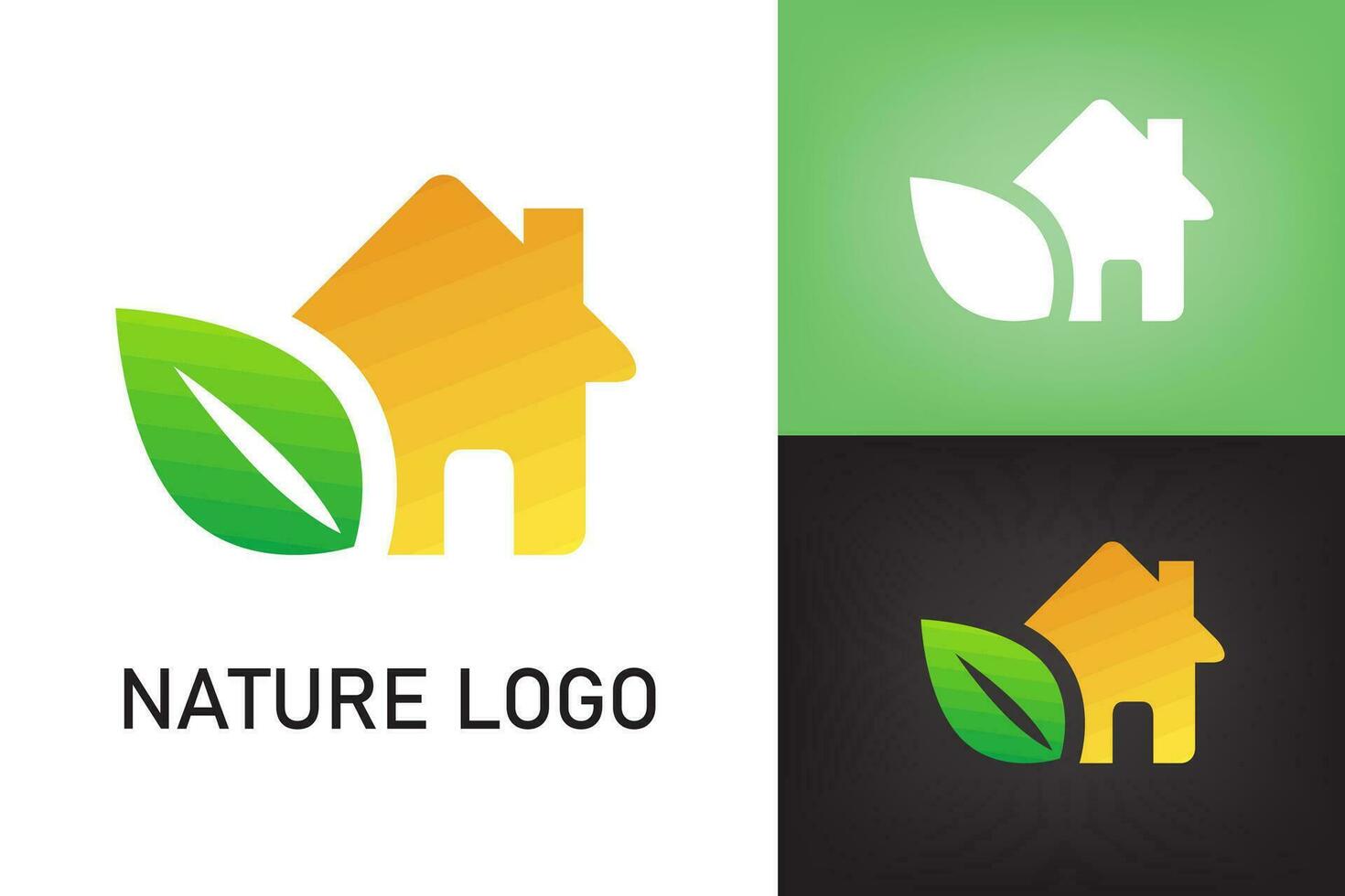 vert feuille logo la nature vecteur