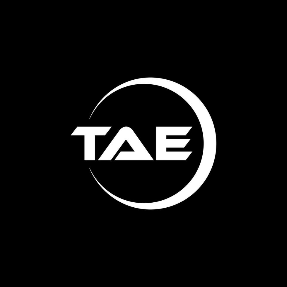 tae lettre logo conception, inspiration pour une unique identité. moderne élégance et Créatif conception. filigrane votre Succès avec le frappant cette logo. vecteur