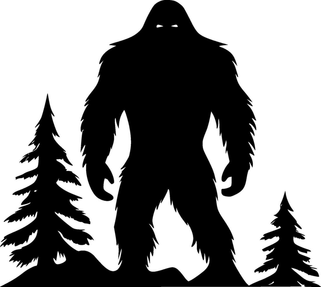 bigfoot - minimaliste et plat logo - vecteur illustration