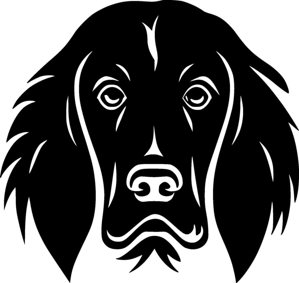 chien, minimaliste et Facile silhouette - vecteur illustration