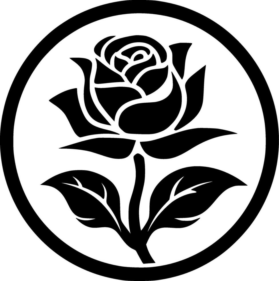 Rose - haute qualité vecteur logo - vecteur illustration idéal pour T-shirt graphique