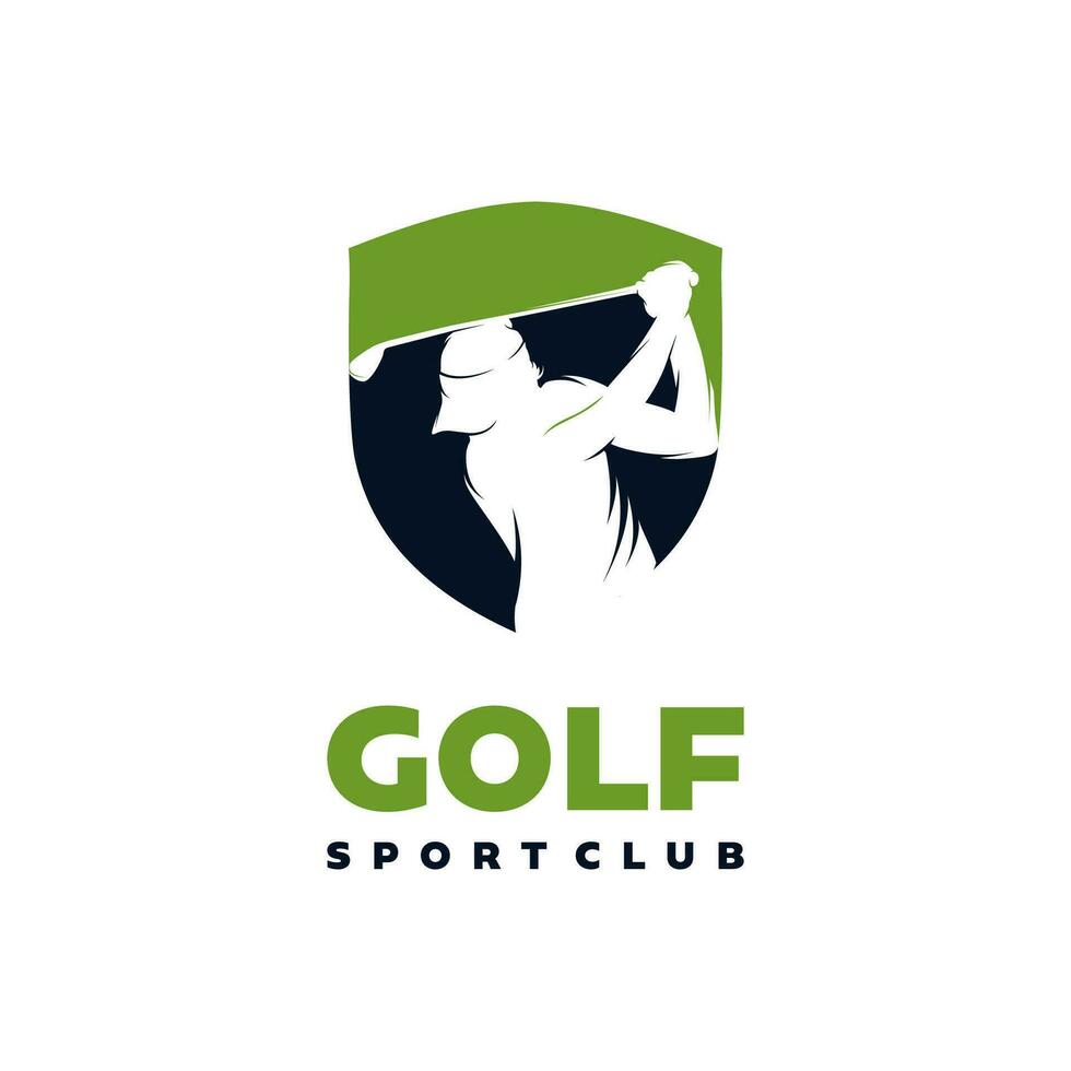 le golf club Icônes, symboles, éléments et logo collection vecteur