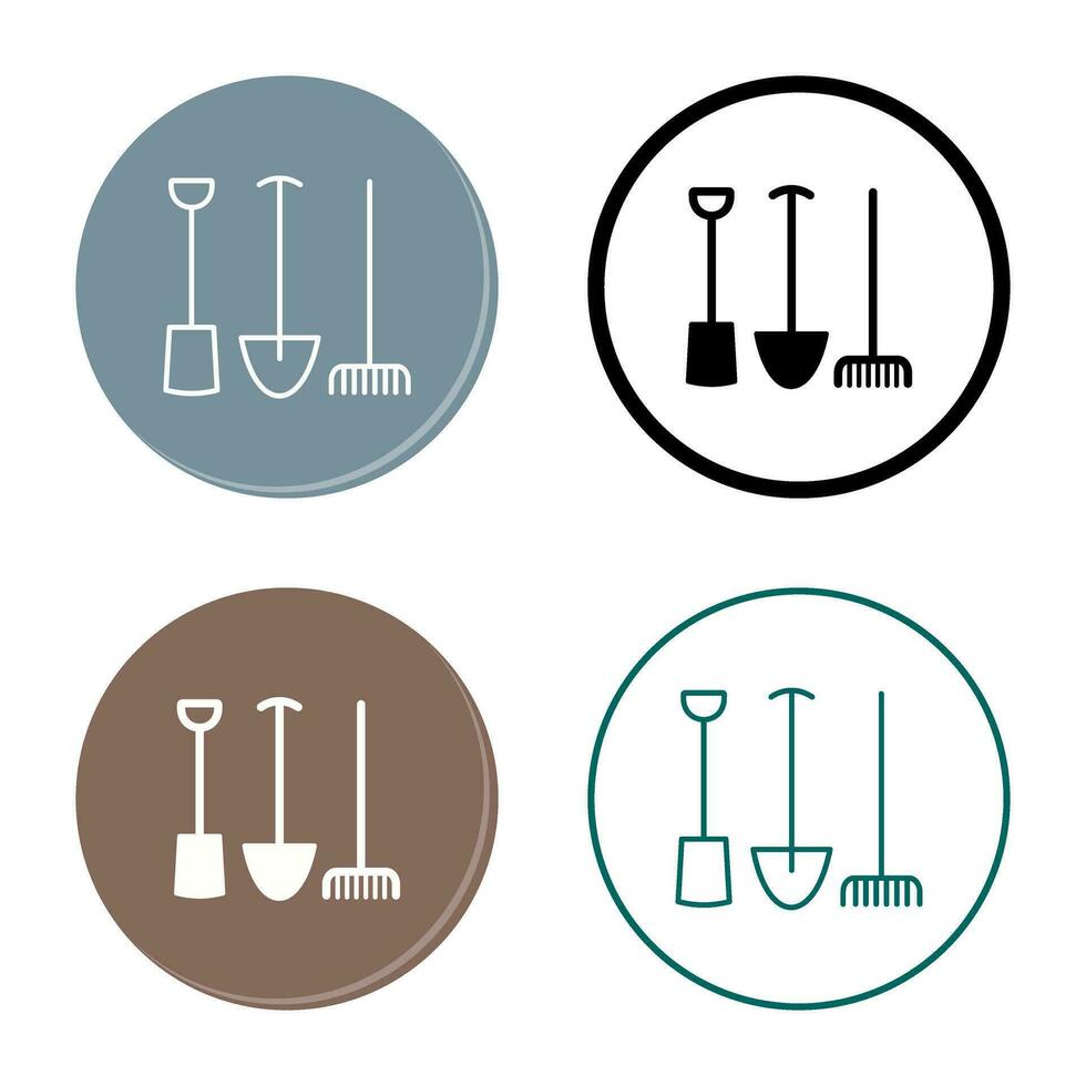 icône de vecteur d'outils de jardinage