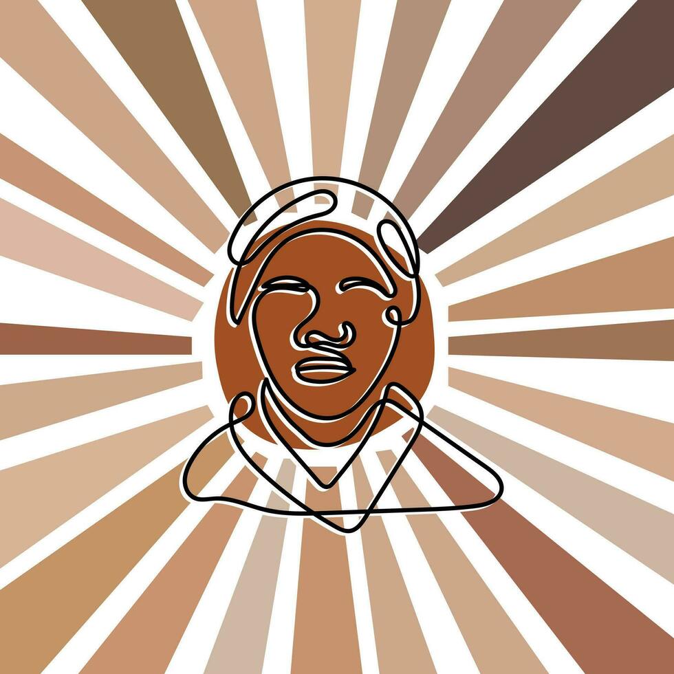 illustration de un africain américain héros harriet Tubman. vecteur