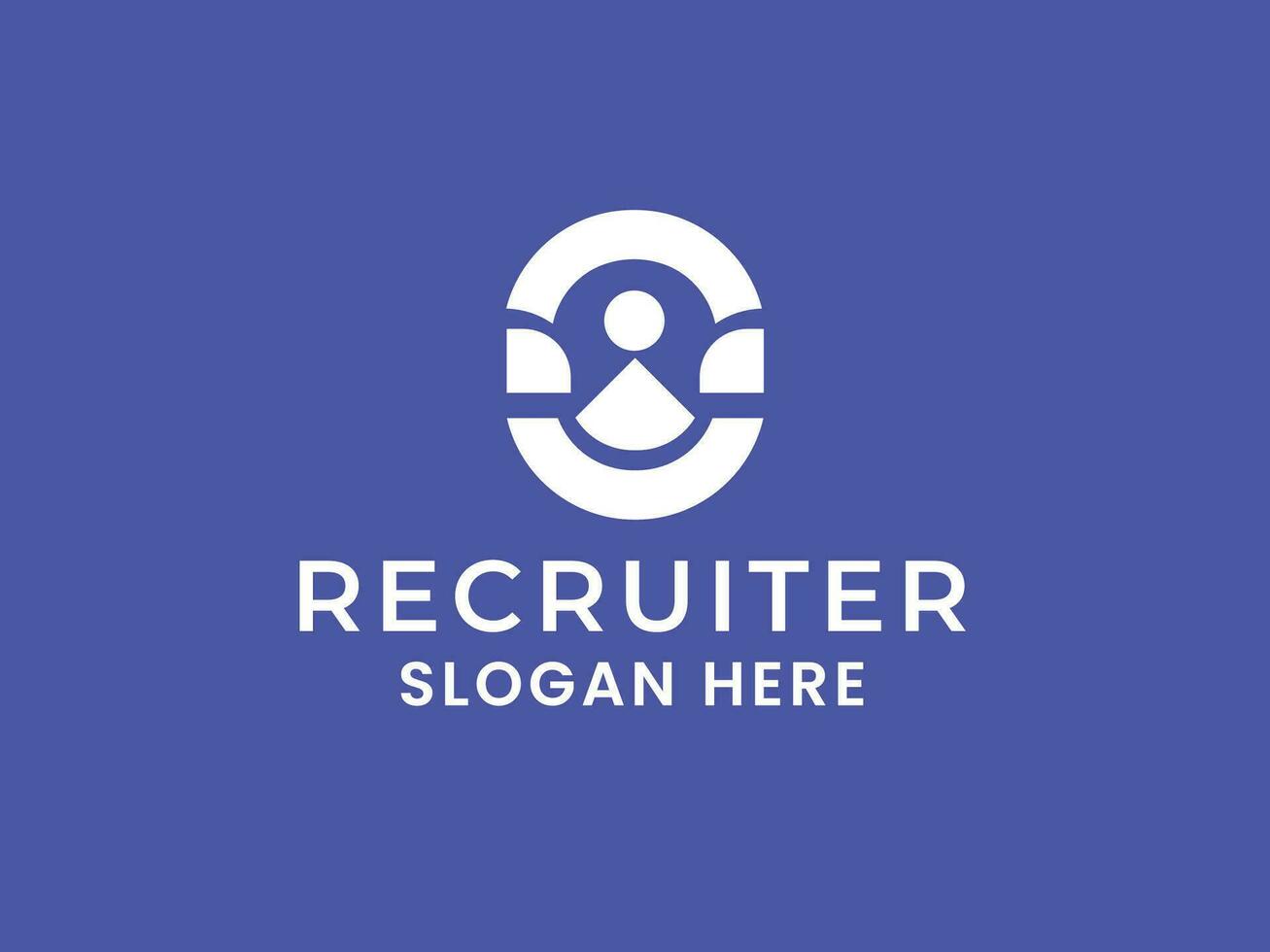 mature moderne recruteur entreprise logo modèle, modifiable vecteur