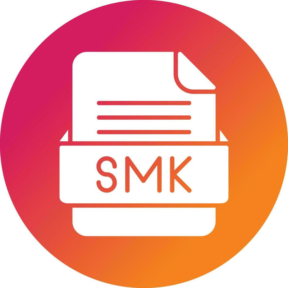 smk fichier format vecteur icône