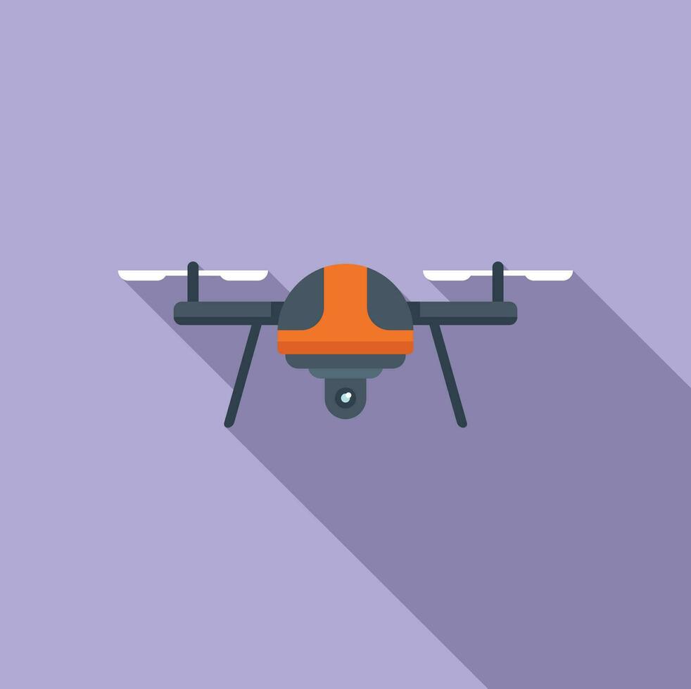 vidéo jouet drone icône plat vecteur. éloigné contrôle vecteur
