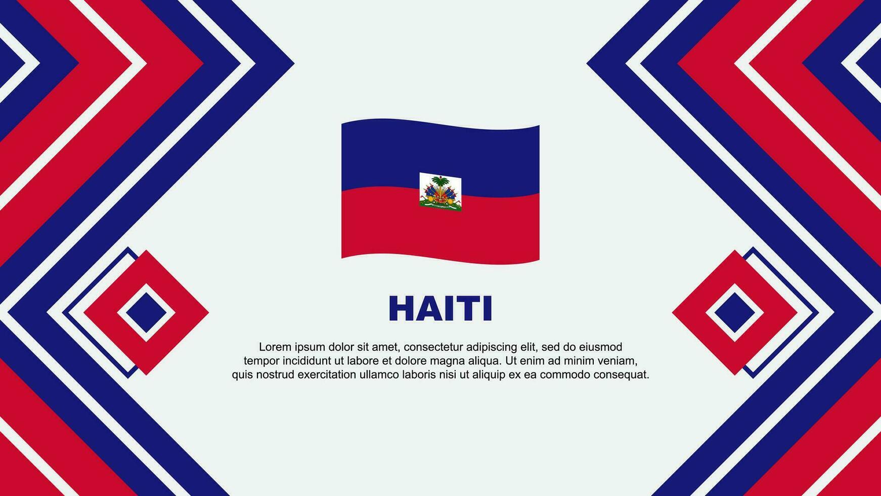 Haïti drapeau abstrait Contexte conception modèle. Haïti indépendance journée bannière fond d'écran vecteur illustration. Haïti conception