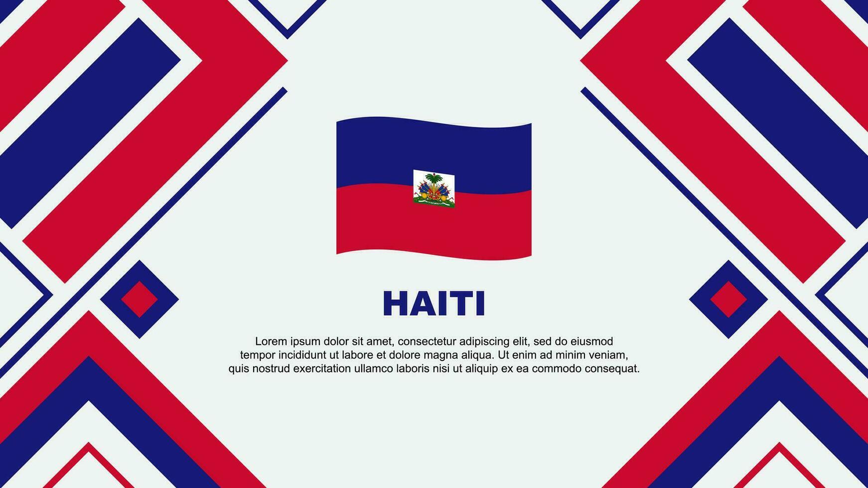 Haïti drapeau abstrait Contexte conception modèle. Haïti indépendance journée bannière fond d'écran vecteur illustration. Haïti drapeau