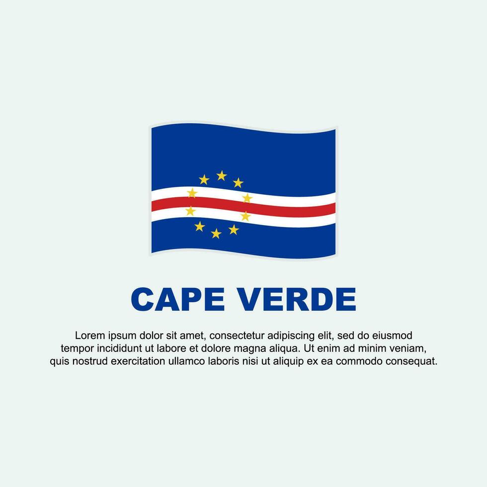 cap verde drapeau Contexte conception modèle. cap verde indépendance journée bannière social médias poste. cap verde Contexte vecteur