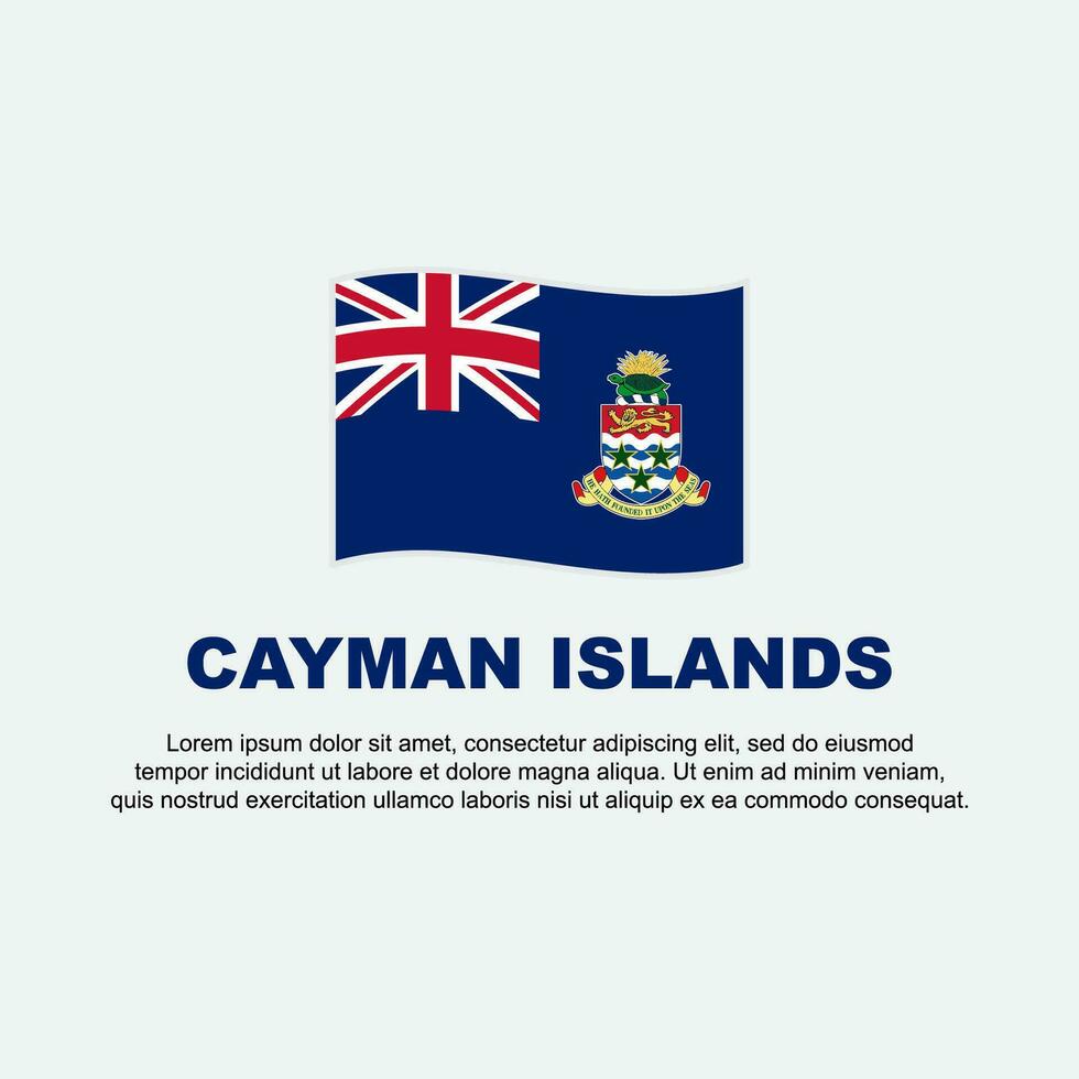 caïman îles drapeau Contexte conception modèle. caïman îles indépendance journée bannière social médias poste. caïman îles Contexte vecteur