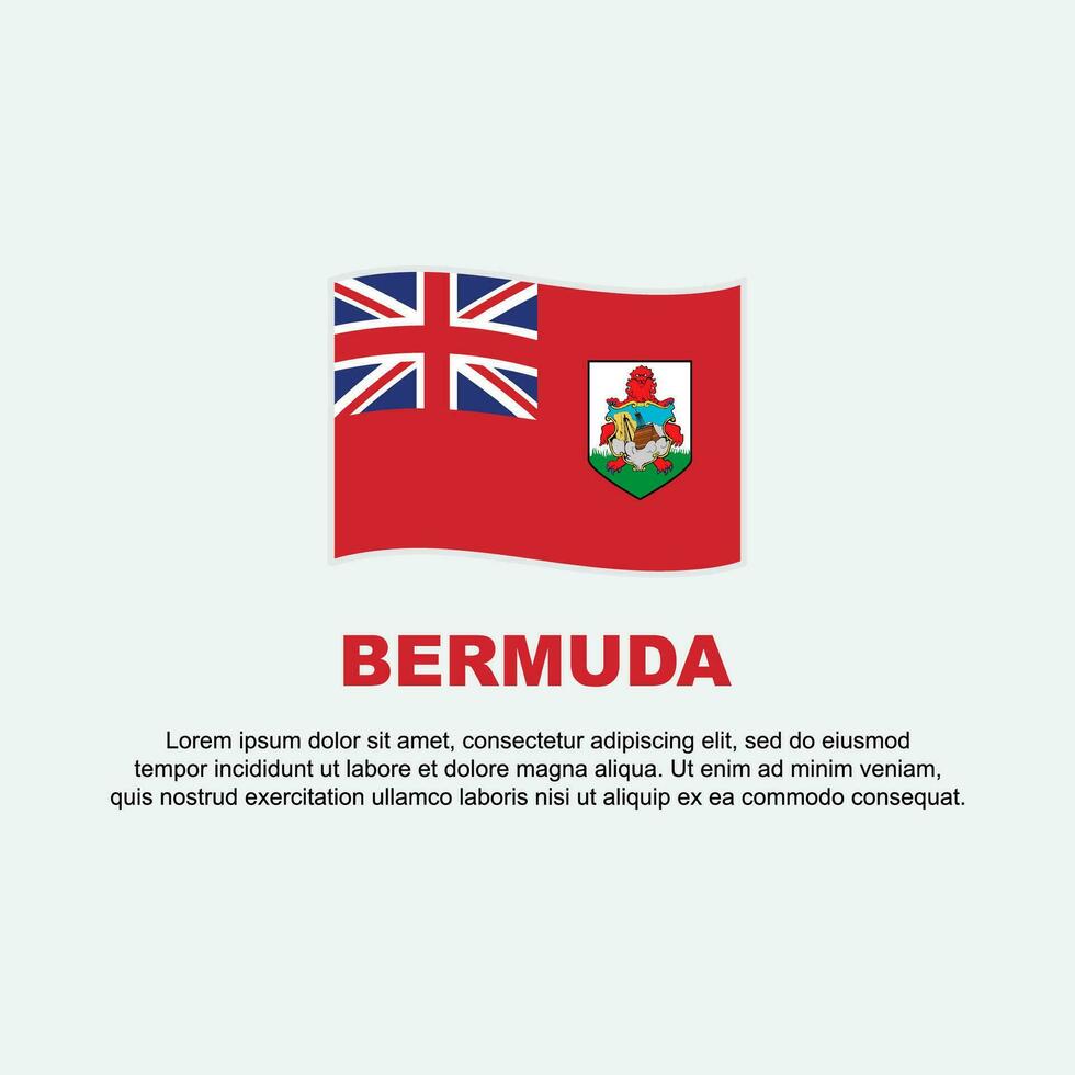 Bermudes drapeau Contexte conception modèle. Bermudes indépendance journée bannière social médias poste. Bermudes Contexte vecteur