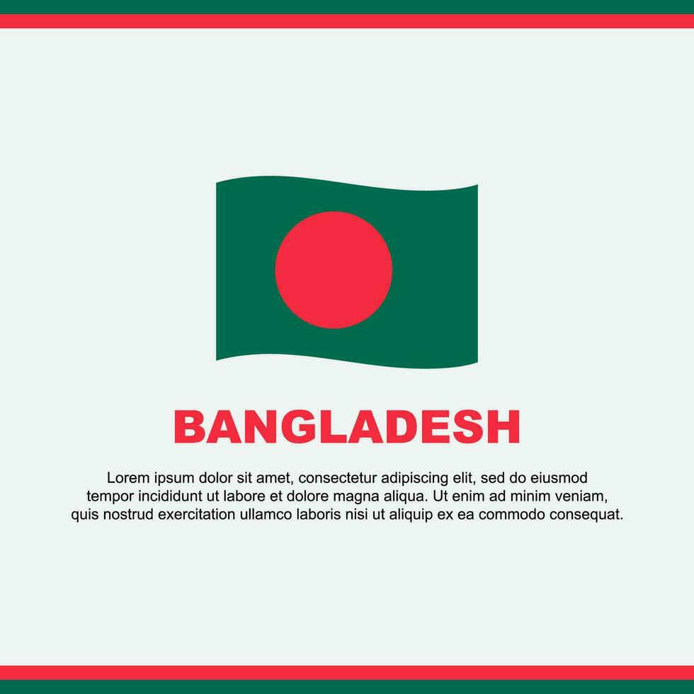 bangladesh drapeau Contexte conception modèle. bangladesh indépendance journée bannière social médias poste. bangladesh conception vecteur