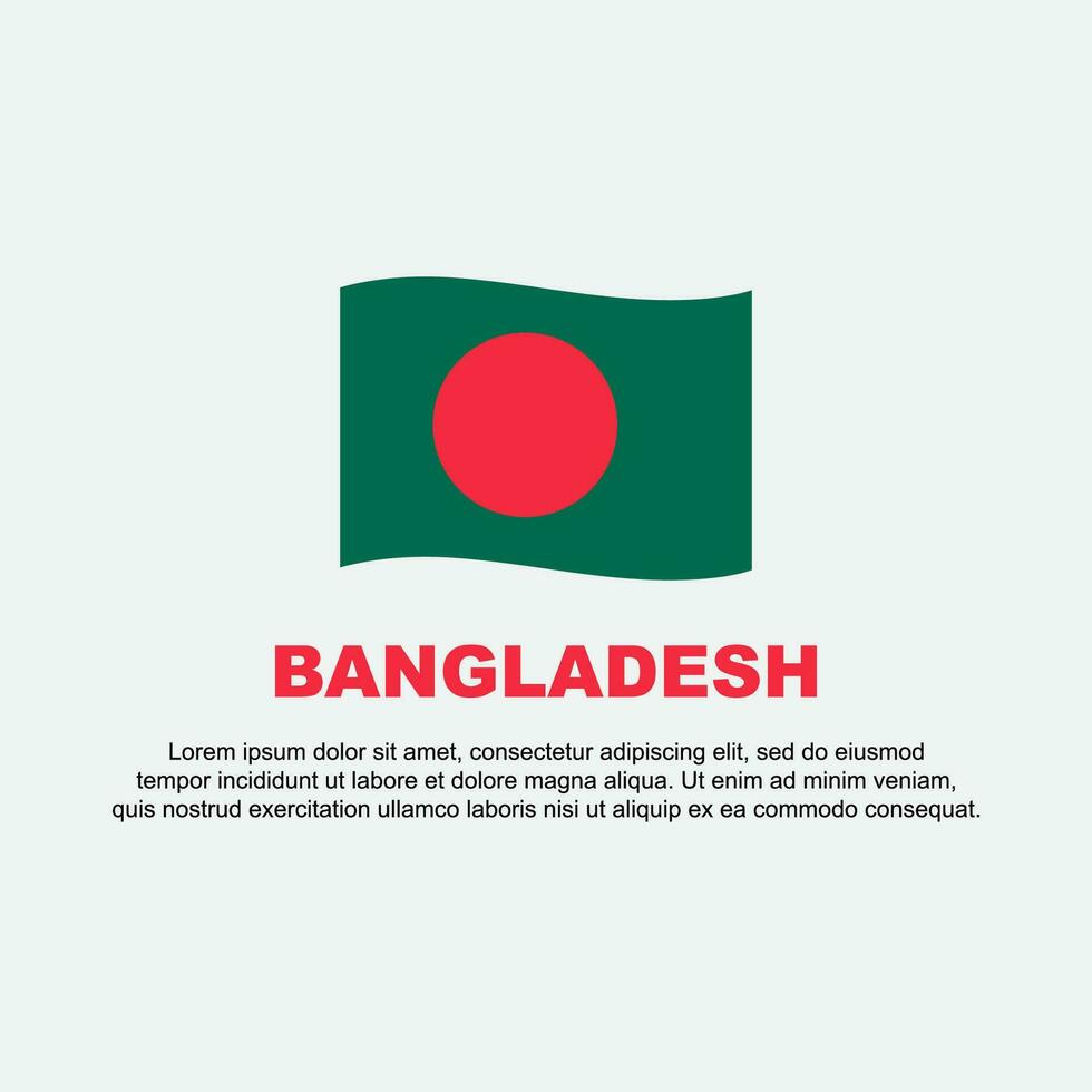 bangladesh drapeau Contexte conception modèle. bangladesh indépendance journée bannière social médias poste. bangladesh Contexte vecteur