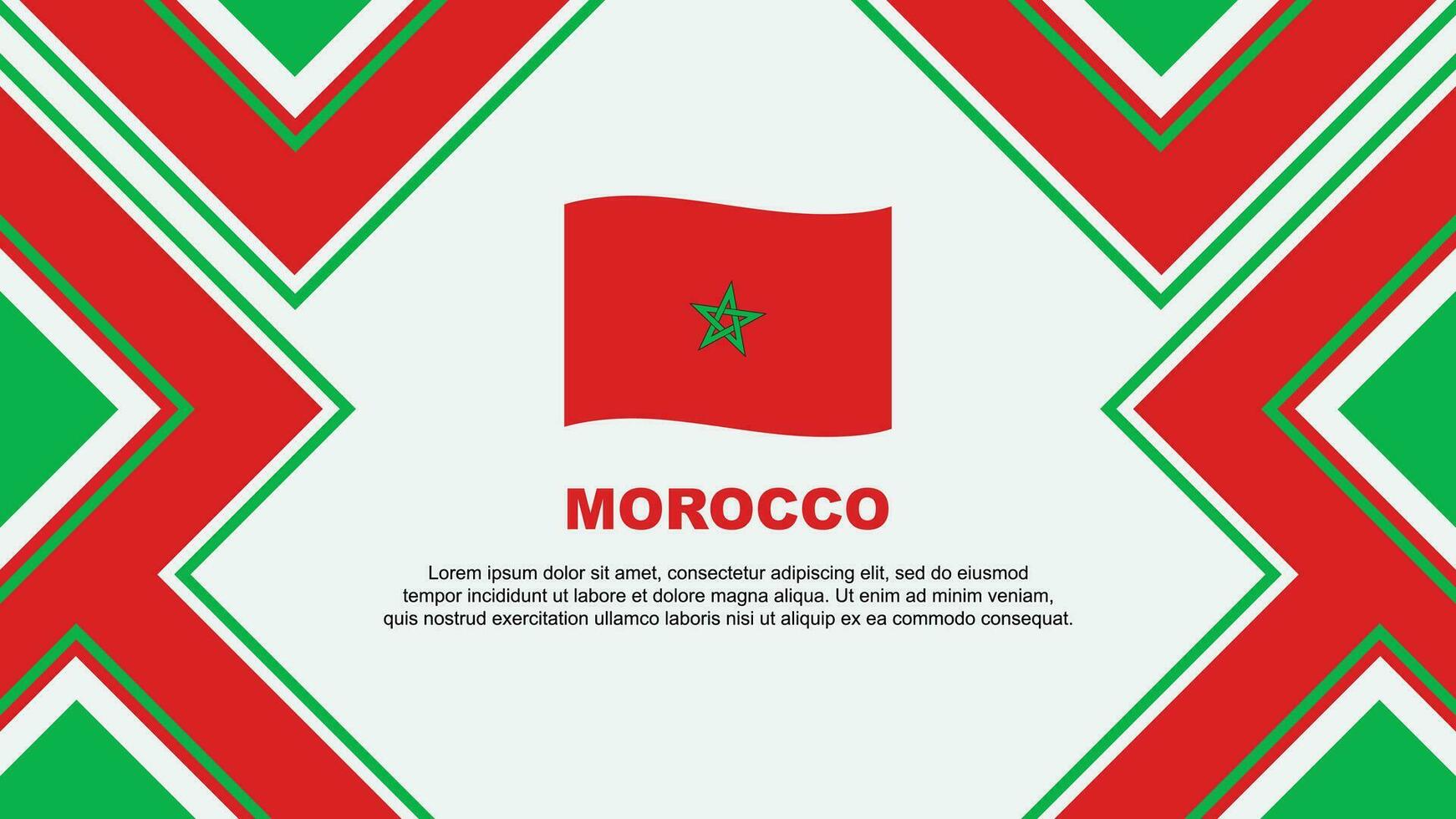 Maroc drapeau abstrait Contexte conception modèle. Maroc indépendance journée bannière fond d'écran vecteur illustration. Maroc vecteur