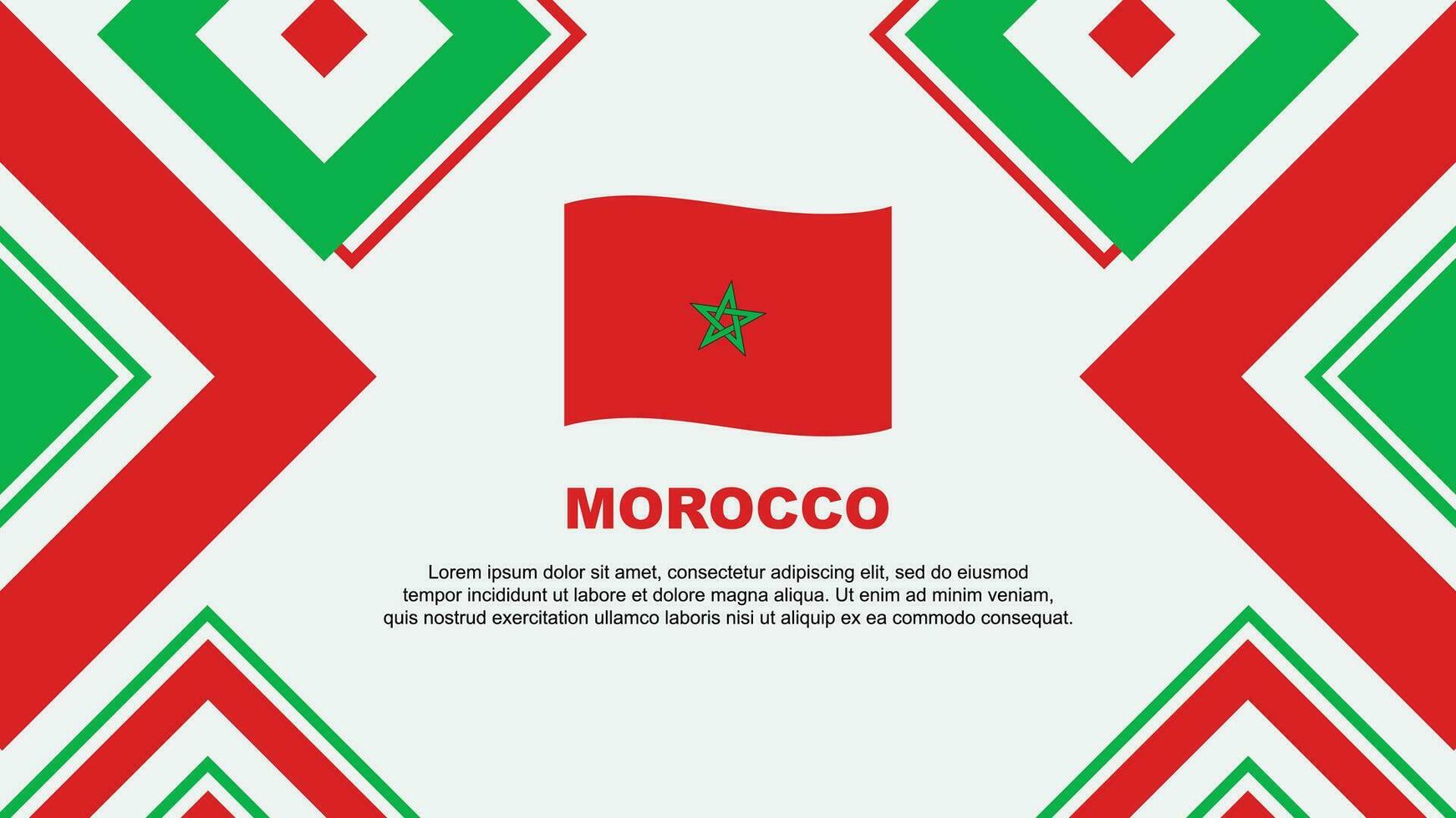 Maroc drapeau abstrait Contexte conception modèle. Maroc indépendance journée bannière fond d'écran vecteur illustration. Maroc indépendance journée