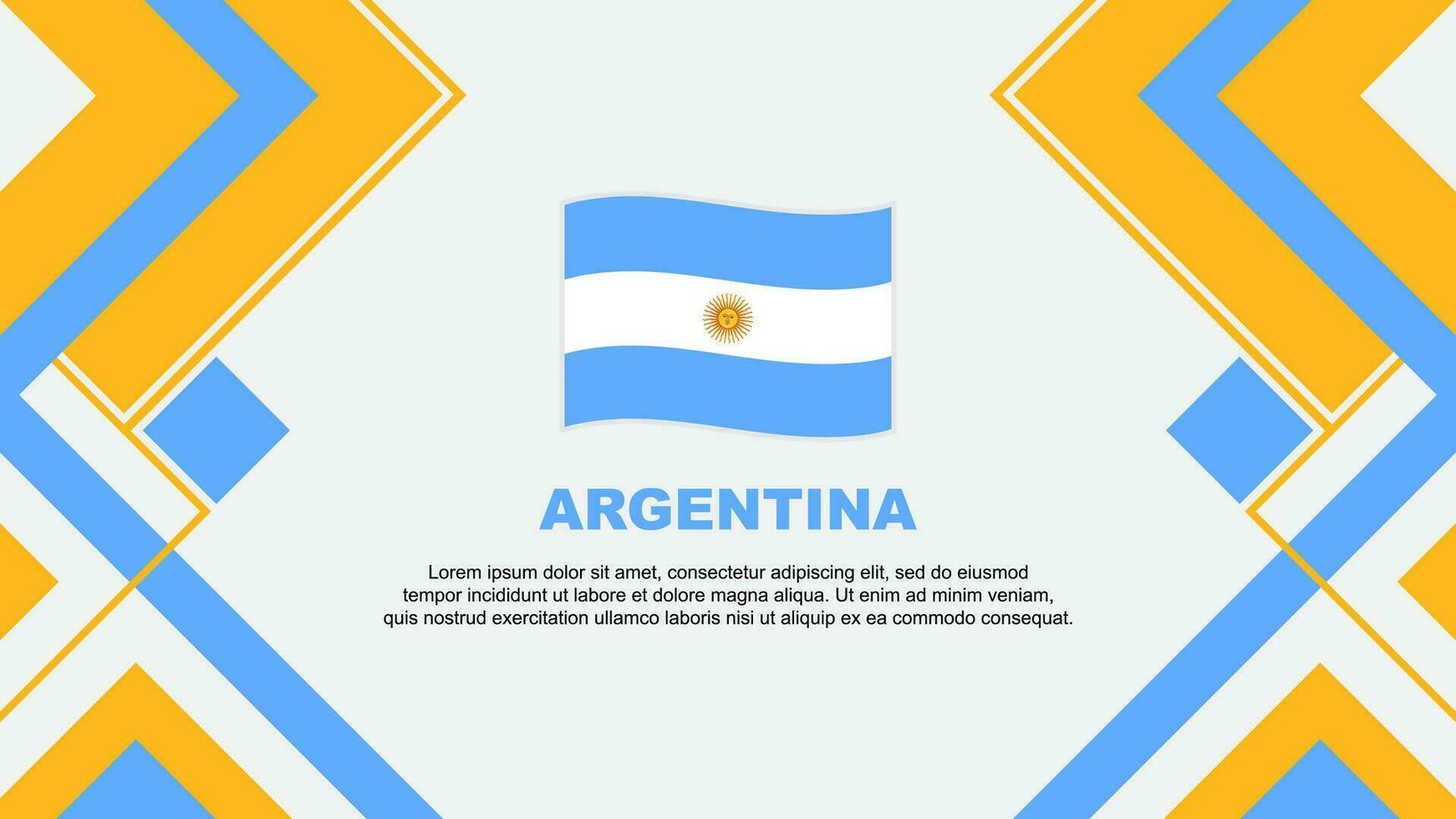 Argentine drapeau abstrait Contexte conception modèle. Argentine indépendance journée bannière fond d'écran vecteur illustration. Argentine bannière