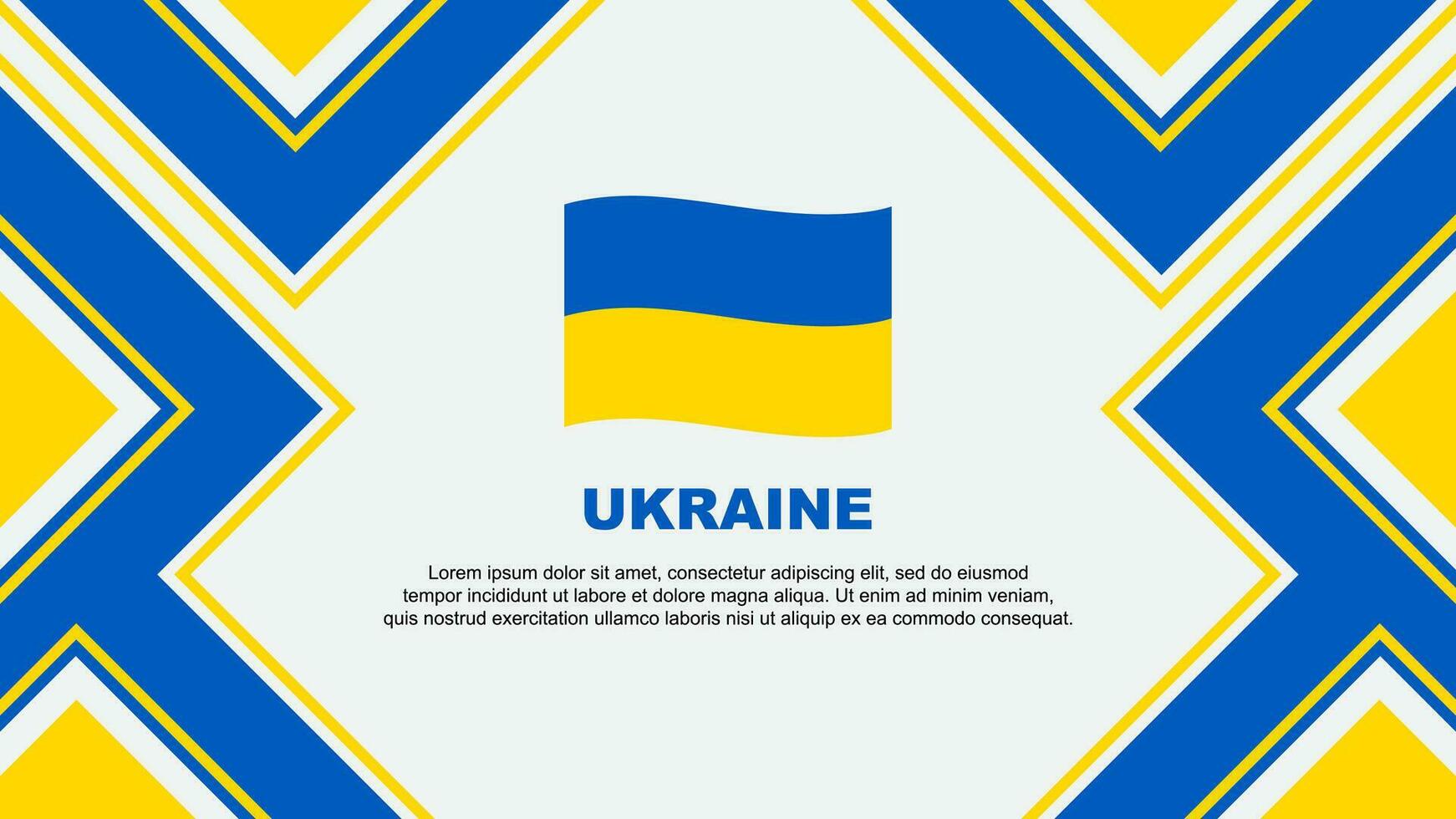Ukraine drapeau abstrait Contexte conception modèle. Ukraine indépendance journée bannière fond d'écran vecteur illustration. Ukraine vecteur