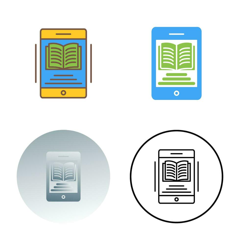 icône de vecteur de livre électronique