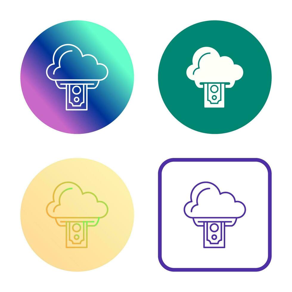 icône de vecteur de cloud computing