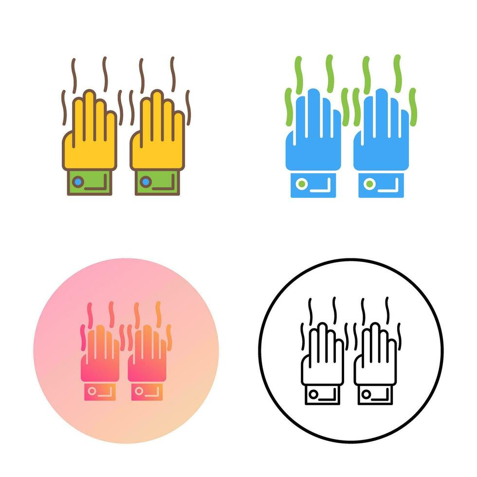 icône de vecteur de mains malodorantes