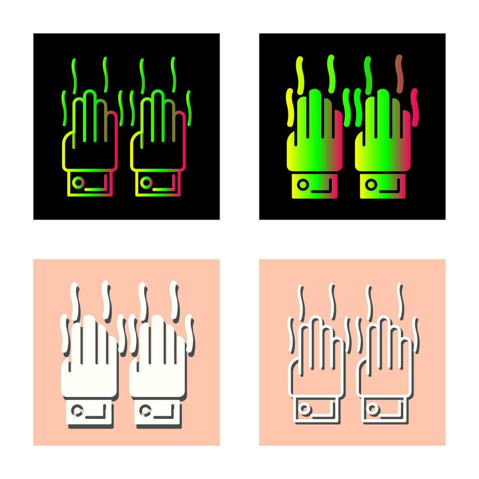 icône de vecteur de mains malodorantes